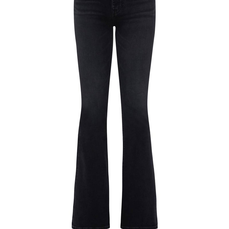 Shop Hudson Barbara High Rise Bootcut Inseam Slit Jeans In Black
