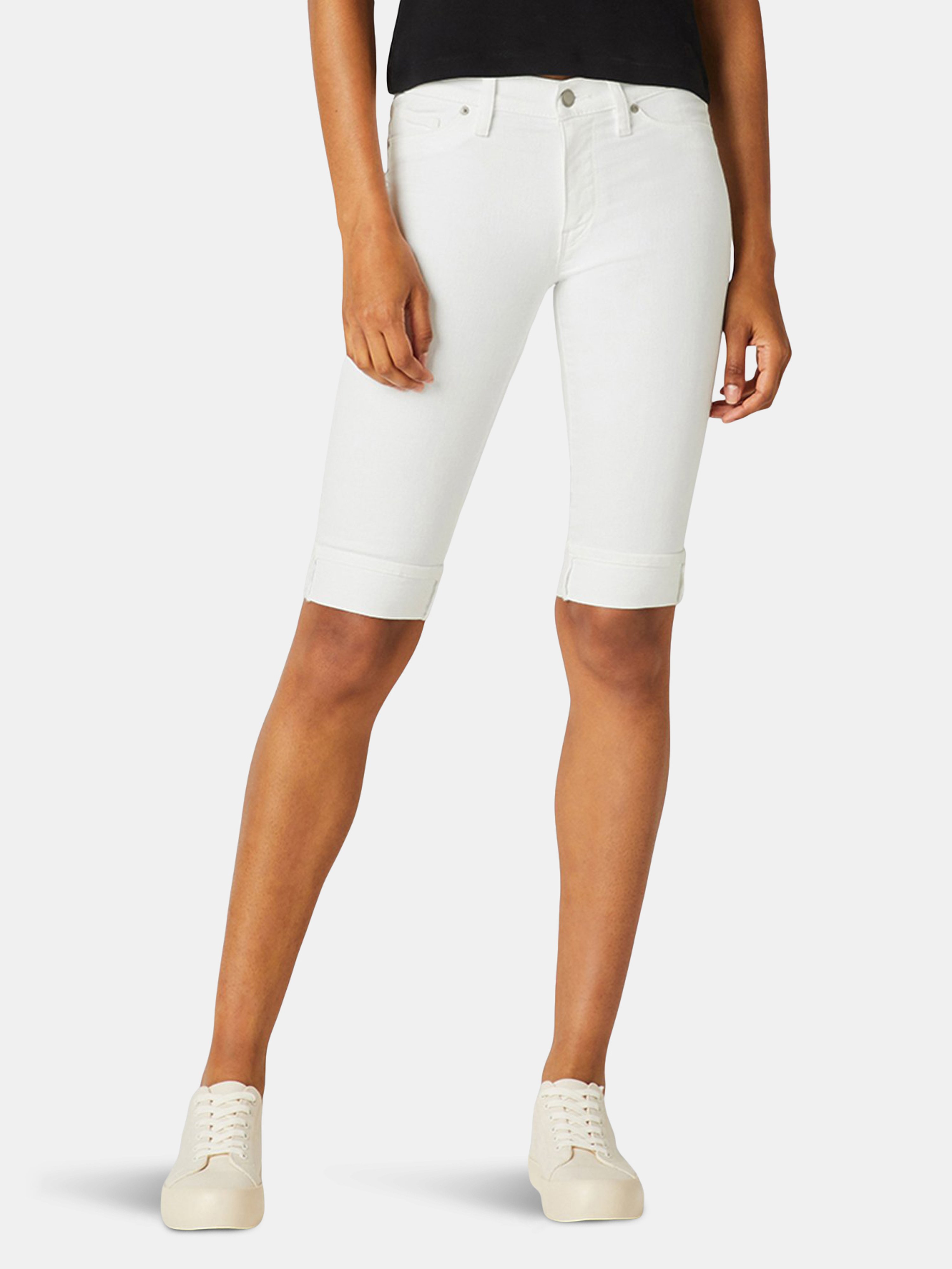 Hudson Jeans Amelia Mid-rise Short In White