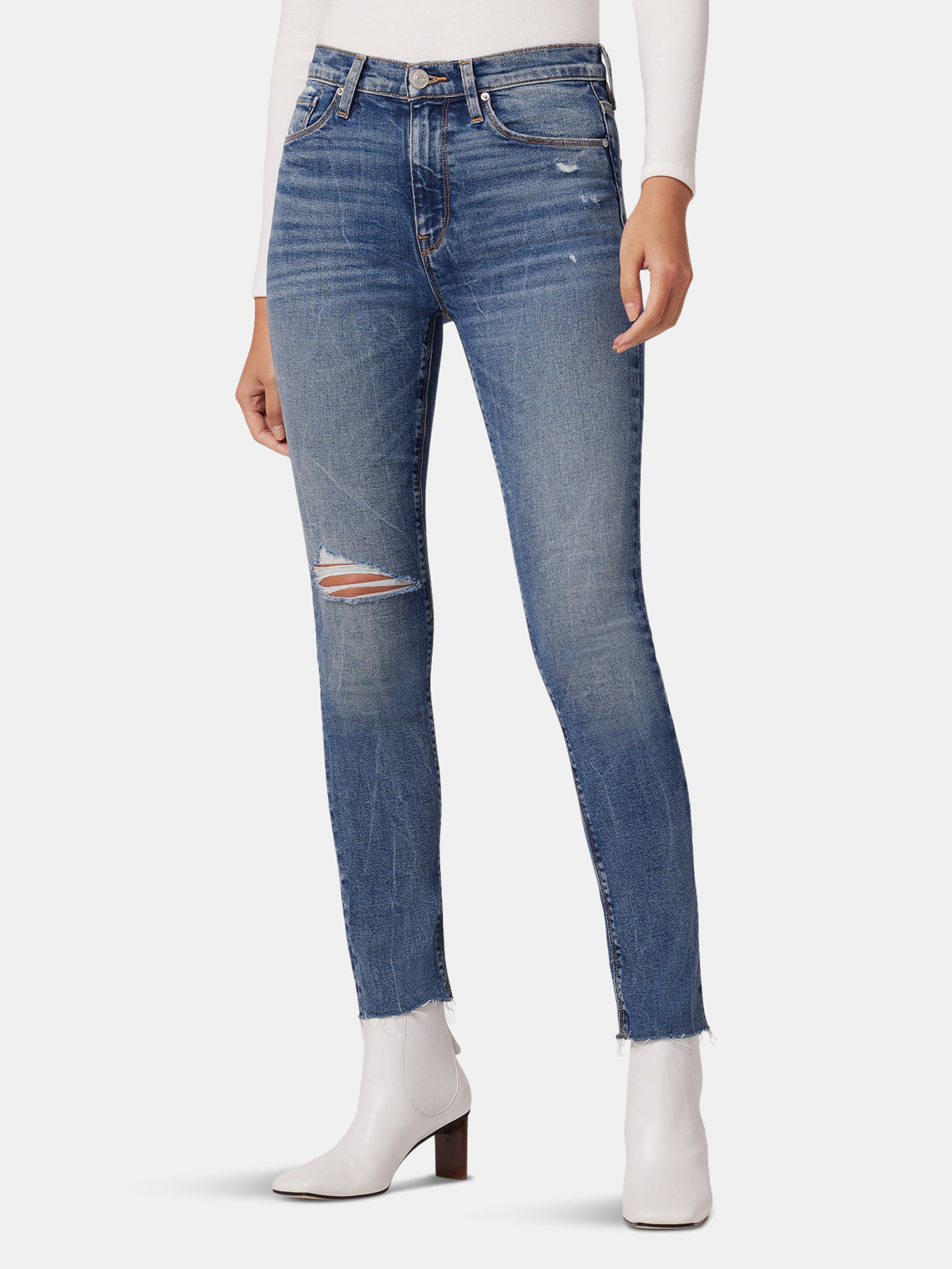 Hudson Barbara High-rise Super Skinny Jeans In Blue | ModeSens