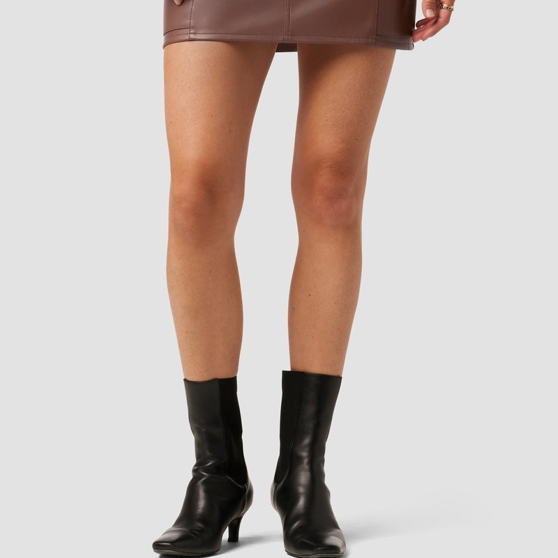 Hudson Cargo Viper Mini Skirt In Brown