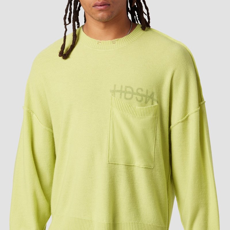 Shop Hudson Crew Neck Sweater In Green