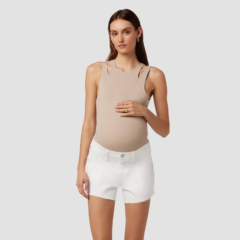 Hudson Jeans Gemma Maternity Short In White