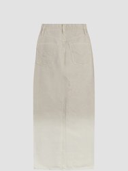 High-Rise Reconstructed Pencil Skirt