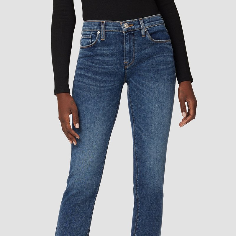 Shop Hudson Nico Mid-rise Straight Ankle Jean In Blue