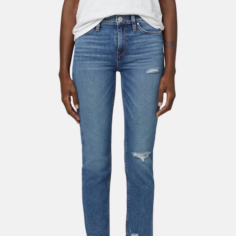 Hudson Jeans Nico Mid-rise Straight Crop Jean In Seaglass