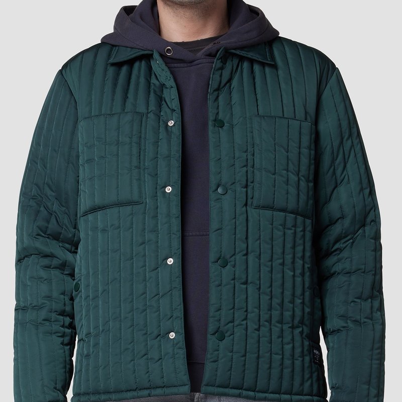 Hudson Quilted Jacket In Green