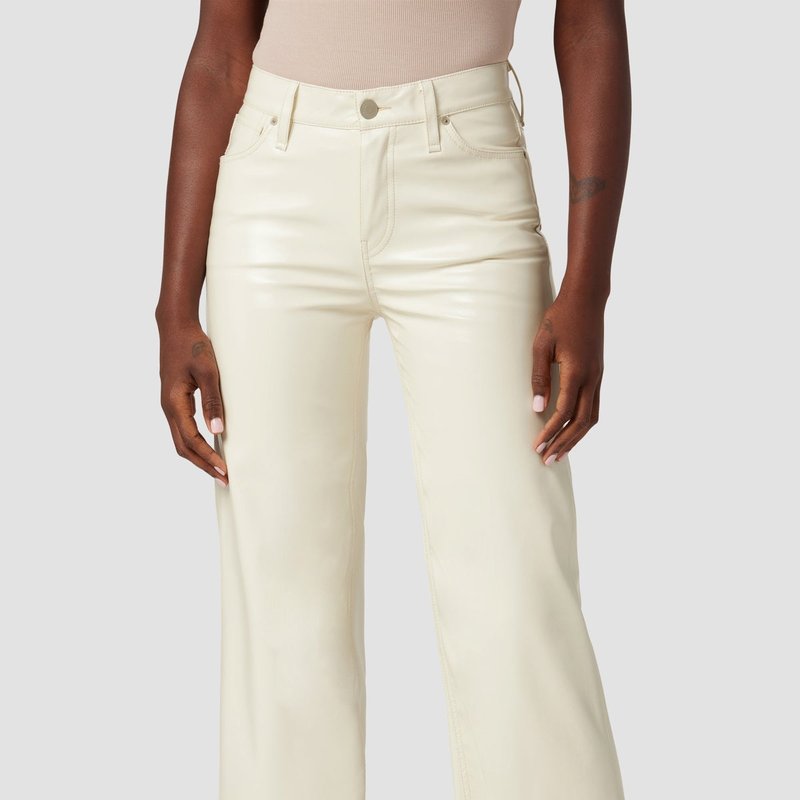 Shop Hudson Rosie High-rise Wide Leg Crop Jean In White