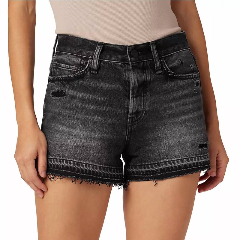 Shop Hudson Lori High-rise Jean Shorts In Grey