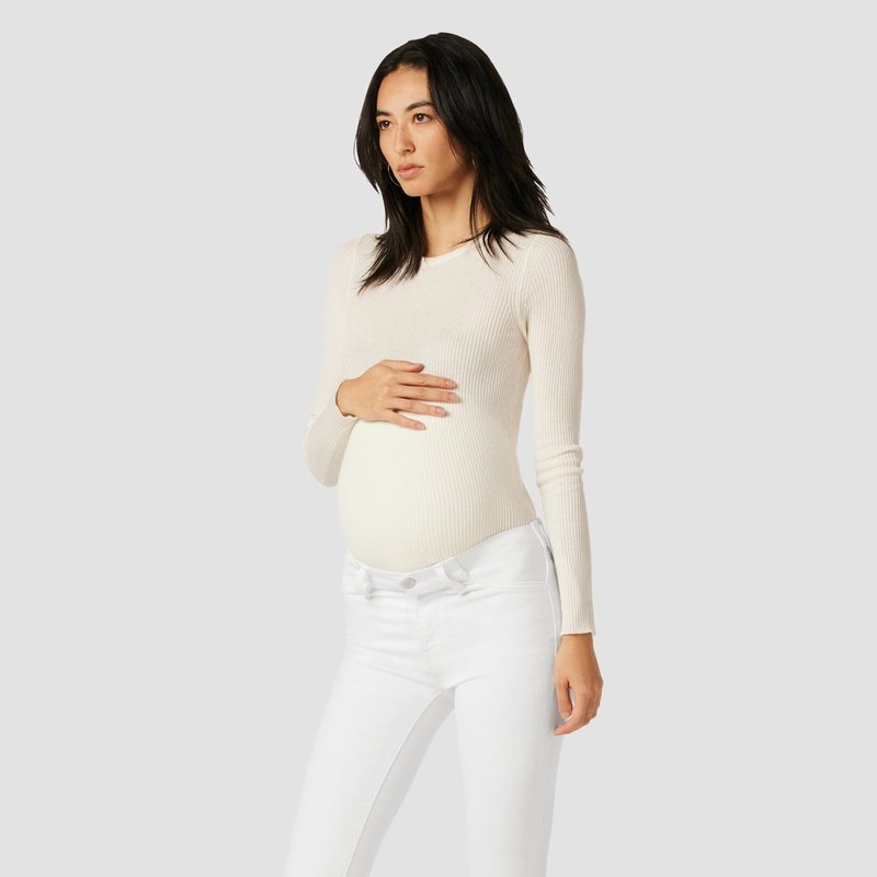Shop Hudson Nico Maternity Mid-rise Bootcut Jean In White