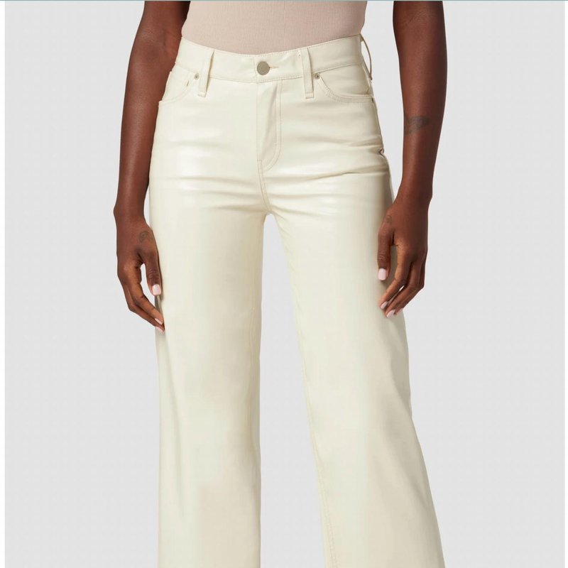Shop Hudson Rosie High Rise Wide Leg Crop Jean In White