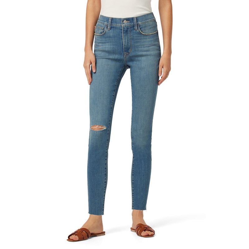 Shop Hudson Women's Blair High Rise Super Skinny Ankle Jeans In Blue