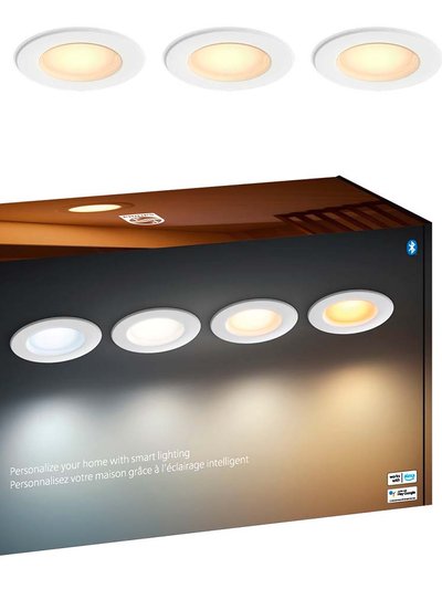 Hue Philips - White Ambiance 5/6 inch High Lumen Recessed Downlight 4-Pack product