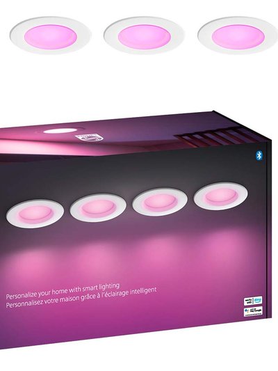 Hue Philips - White With Color Ambiance 5/6 inch High Downlight 4-Pack product