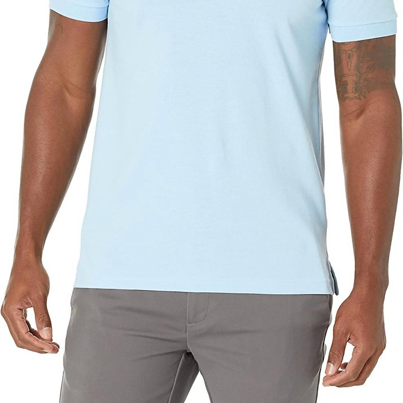 Shop Hugo Boss Leisure Jersey Polo-piro Shirt In Blue