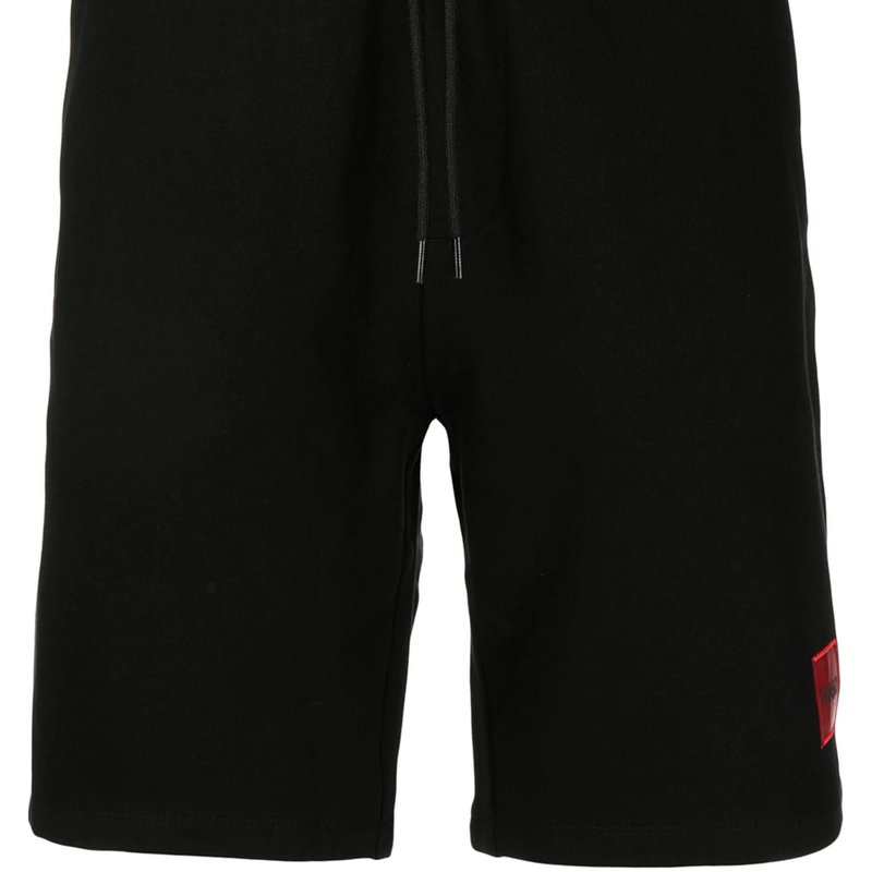 Hugo Boss Men's Diz222 Square Logo Shorts In Black