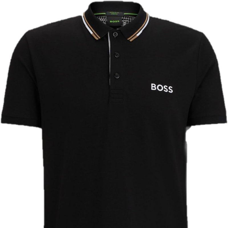 Shop Hugo Boss Men's Paddy Pro Short Sleeve Polo Shirt In Black