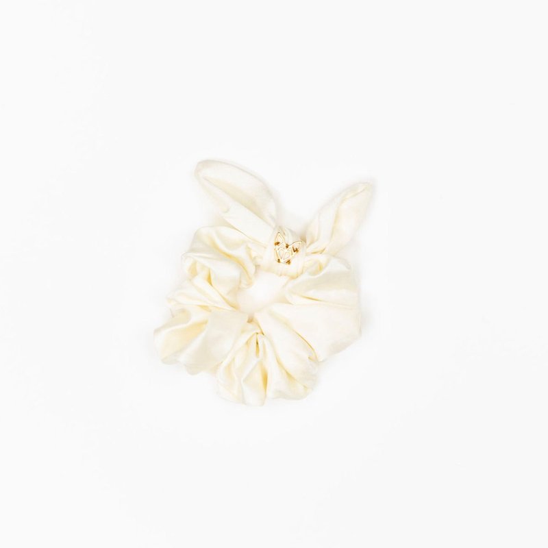 Hunny Bunny Collection Girl's Poolside Scrunchies In Oyster In Yellow
