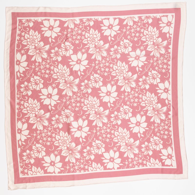 Hunny Bunny Collection "lovely Zeina" Hunny Bunny One Year Anniversary Silk Scarf In Pink