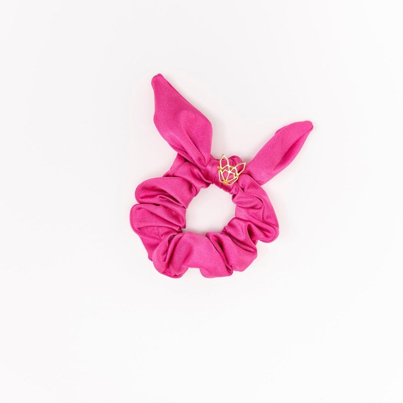Hunny Bunny Collection Mini Girl's Poolside Hunny Scrunchie In Fruit Punch In Pink