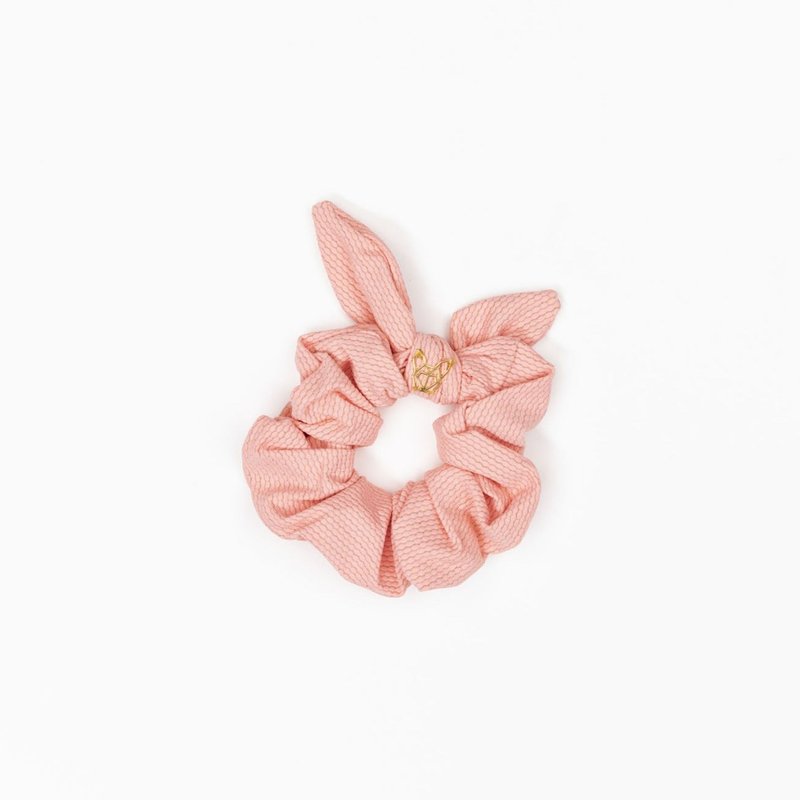 Hunny Bunny Collection Women's Poolside Pink Coral Scrunchie