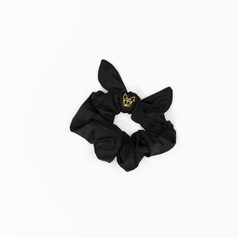 Hunny Bunny Collection Women's Poolside Scrunchie In Black Onyx