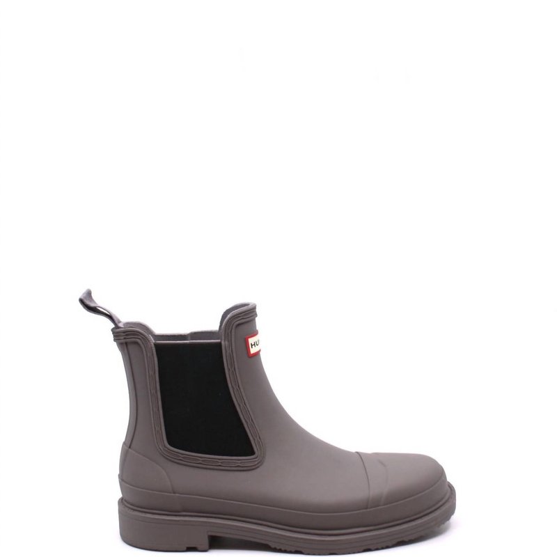 Shop Hunter Women's Commando Chelsea Boot In Grey