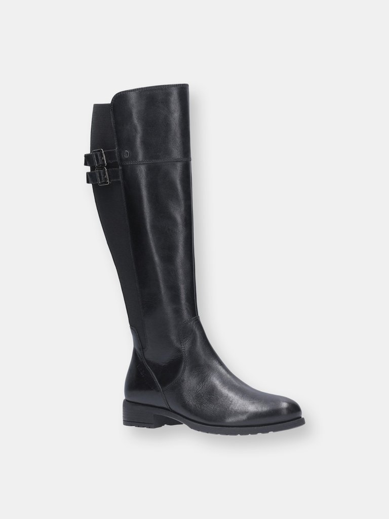 Womens/Ladies Arla High Leather Boots - Black - Black