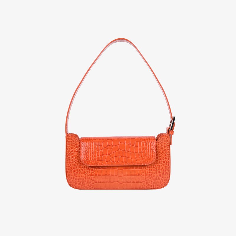 Hyer Goods Luxe Buckle Bag In Orange