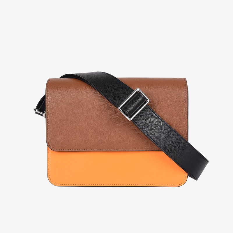 Hyer Goods Luxe Cube Bag In Orange