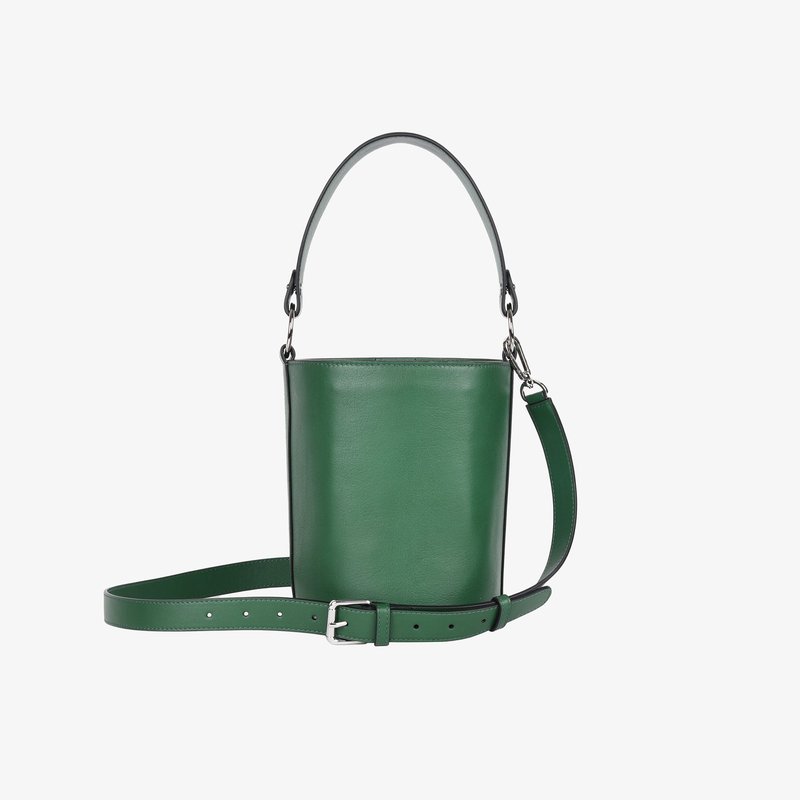 Hyer Goods Luxe Mini Bucket Bag In Green