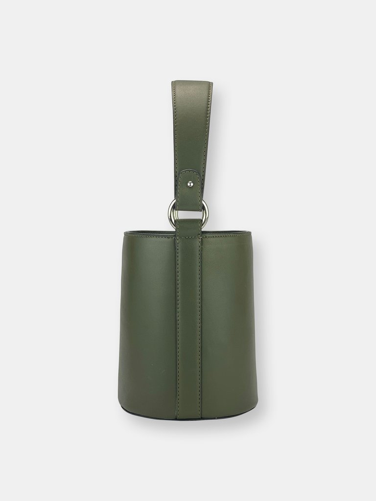 Mini Bucket Bag Tipped Olive