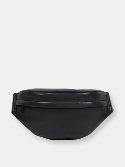 HYER GOODS Upcycled Leather Belt Bag- Black product