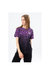Girls Funky Drip Leopard T-Shirt - Purple/Black