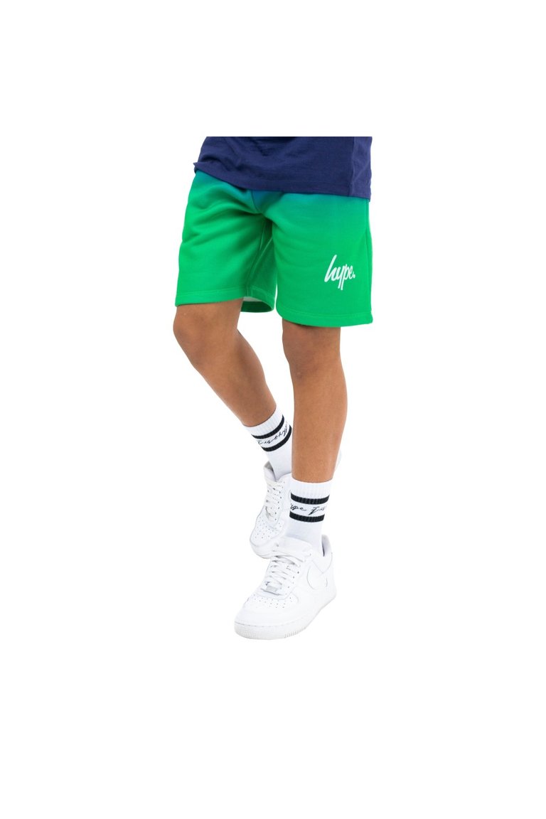 Hype Boys Script Casual Shorts - Green
