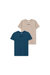 Hype Mens Lagoon Oversized T-Shirt (Pack of 2) (Blue/Beige) - Blue/Beige