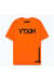 Hype Mens Youngs Teflon Oversized T-Shirt (Orange/Black)