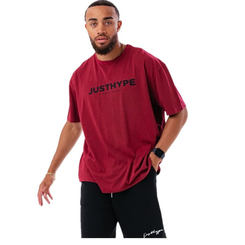 Hype Mens Jh Vintage Oversized T-shirt In Red