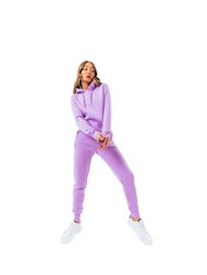 Womens/Ladies Scribble Tracksuit - Lilac