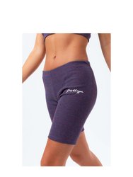 Womens/Ladies Space Dye Cycling Shorts - Purple