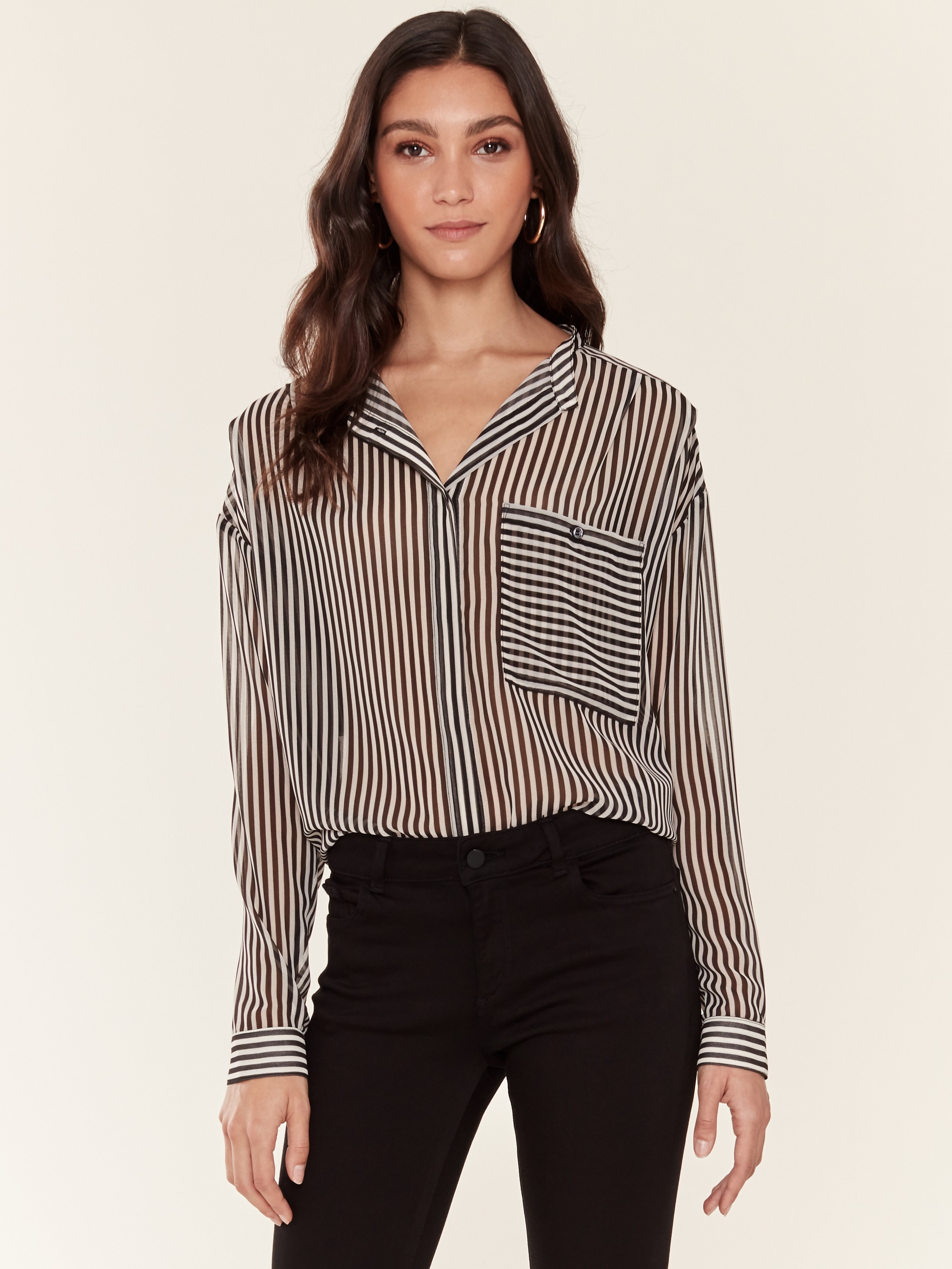 Icons Objects Of Devotion Moderne Blouse In Stripe