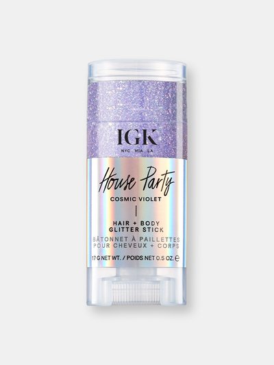 IGK House Party Cosmic Violet Hair & Body Glitter Sticks product