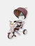 3-In-1 Foldable Tricycle With Canopy - Comfort Brown