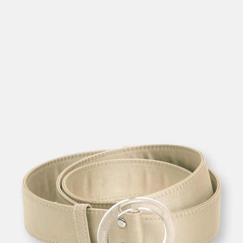 Imago-a Nº46 Lucite Buckle Belt In Champagne