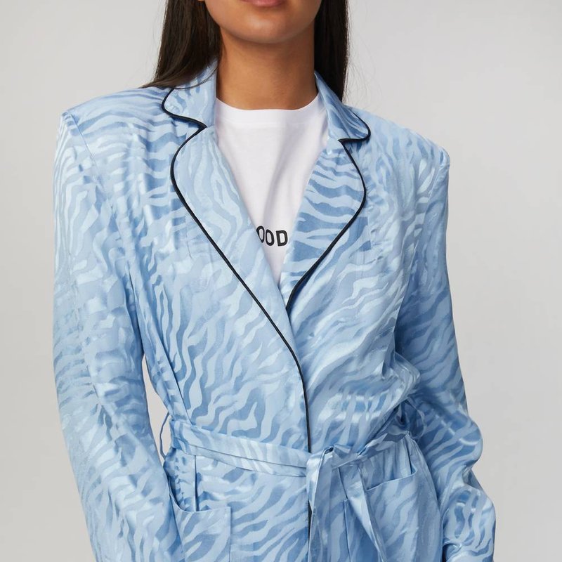 Shop In The Mood For Love Marry Blazer Jacket In Blue