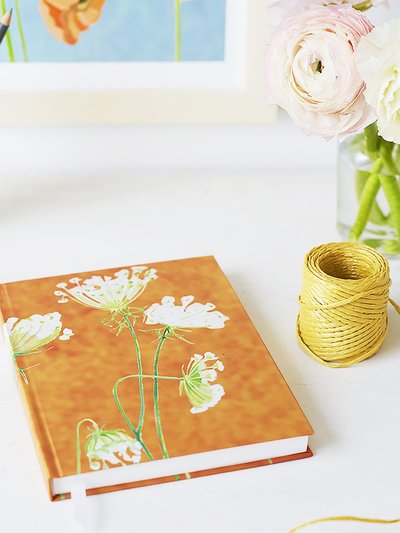 India & Purry Journal: Queen Anne's Lace on Rusty Orange product
