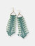 TEAL AND MINT ARROW FRINGE EARRINGS - Teal and mint