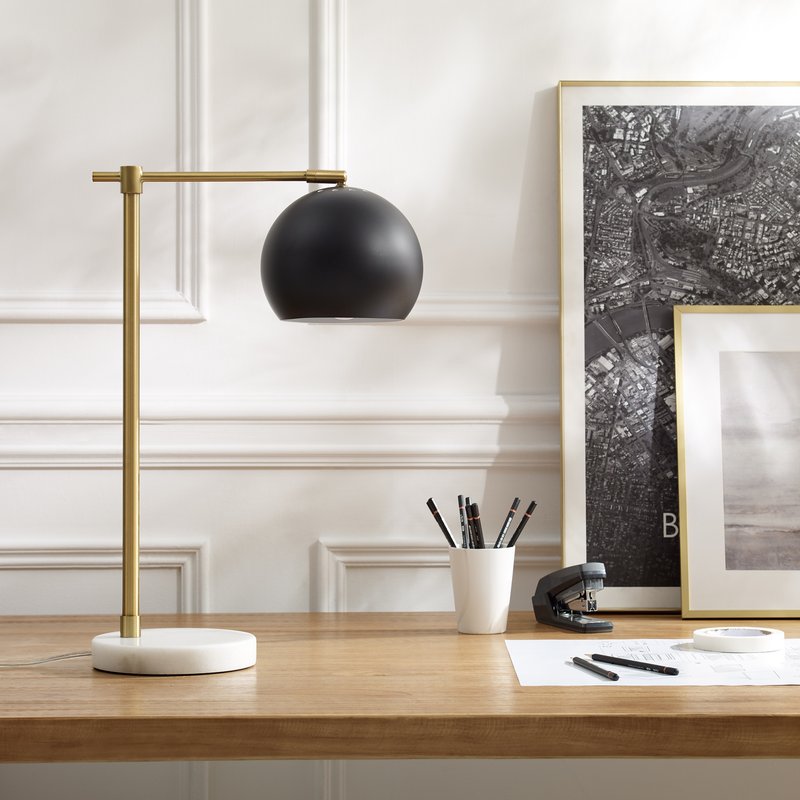 Inspired Home Aariz Table Lamp In Black