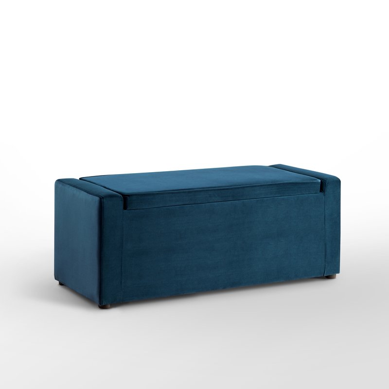 Inspired Home Carson Storage Bench In Blue