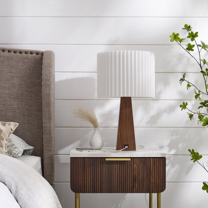 Inspired Home Kaylei Table Lamp In White