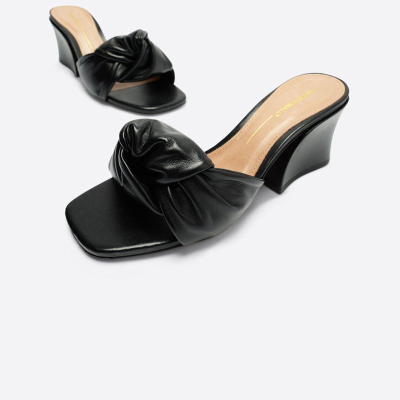Shop Intentionally Blank Caty Heel In Black